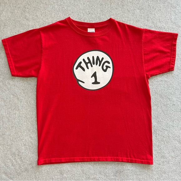 Thing 1 and Thing 2 Shirts Youth Large Shirts - Picture 2 of 14
